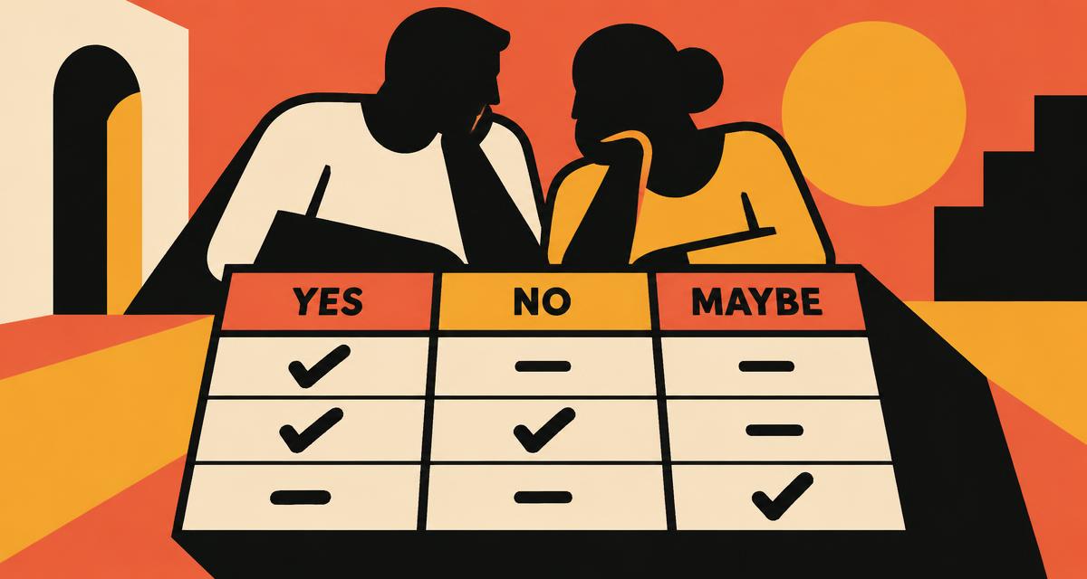 The Yes / No / Maybe List: A Calm Way to Talk About What You Both Want